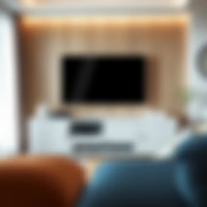 Stylish TV unit showcasing modern design